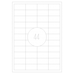 Etykiety samoprzylepne 48.5x25,4 100 szt. A4 MAT